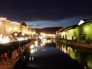 夜の小樽運河